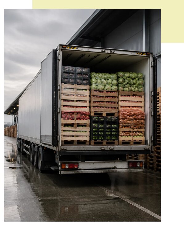 Перевозка плодоовощной продукции в Усолье-Сибирское по цене от 5160 р. | Агросервис-Сль
