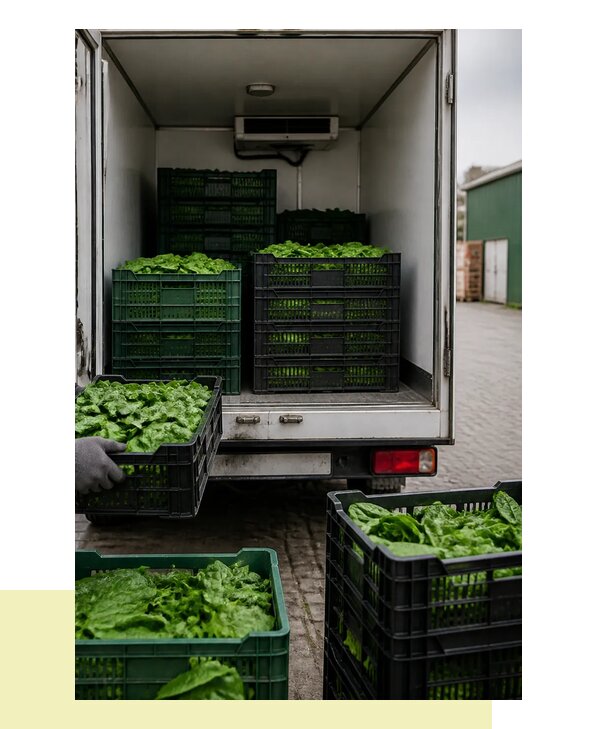 Перевозка шпината в Усолье-Сибирское с сохранением свежести продукции